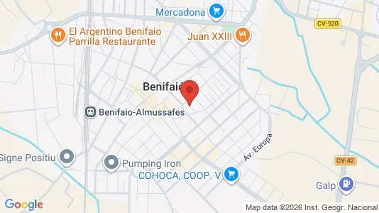 Apartments for rent i Benifaió - kort over placeringen