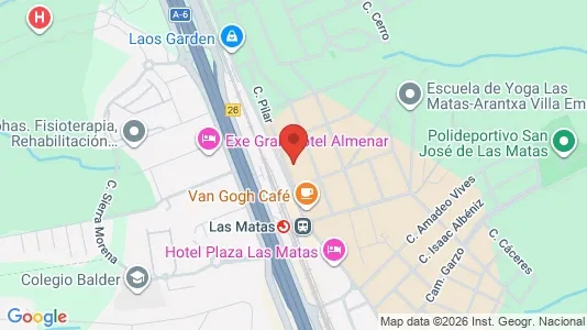 Rooms for rent i Las Rozas de Madrid - kort over placeringen