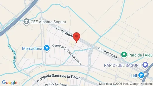 Apartments for rent i Sagunto/Sagunt - kort over placeringen