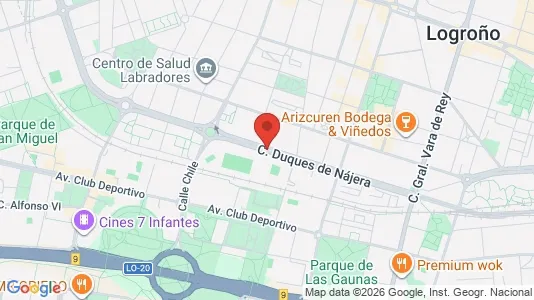 Apartments for rent i Logroño - kort over placeringen