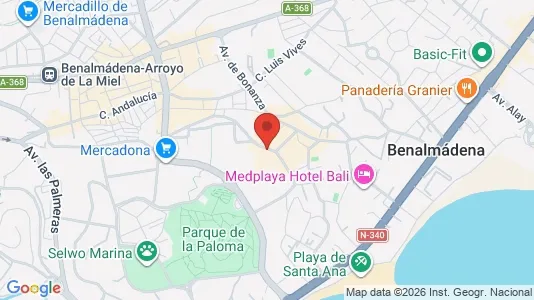 Apartments for rent i Benalmádena - kort over placeringen