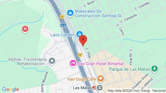 Rooms for rent i Las Rozas de Madrid - kort over placeringen