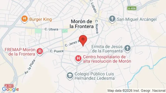 Apartments for rent i Morón de la Frontera - kort over placeringen