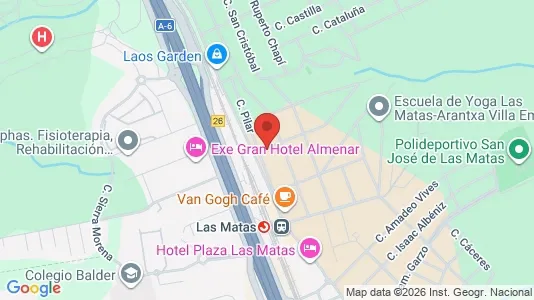 Rooms for rent i Las Rozas de Madrid - kort over placeringen