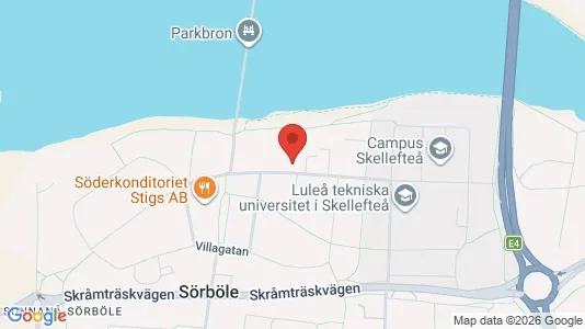 Apartments for rent i Skellefteå - kort over placeringen