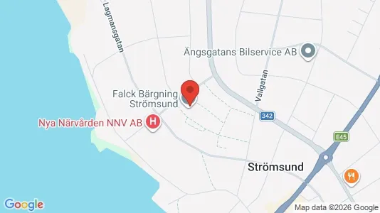 Apartments for rent i Strömsund - kort over placeringen
