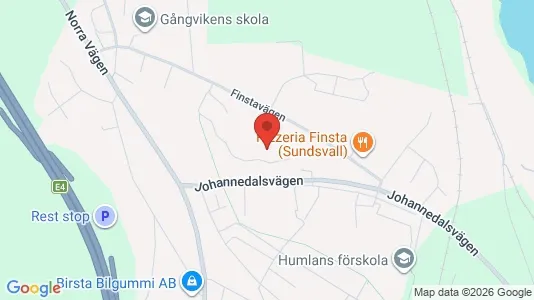 Apartments for rent i Sundsvall - kort over placeringen