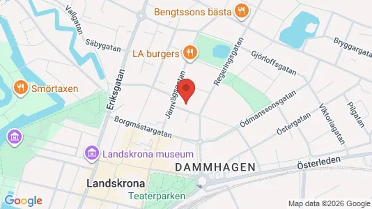 Apartments for rent i Landskrona - kort over placeringen