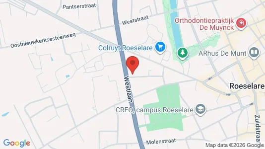 Apartments for rent i Roeselare - kort over placeringen