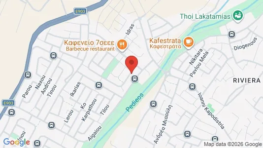 Apartments for rent i Nicosia Lakatameia - kort over placeringen