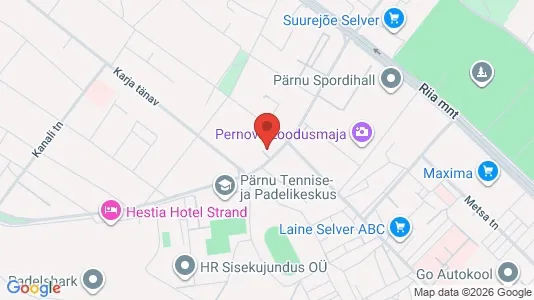 Apartments for rent i Pärnu - kort over placeringen