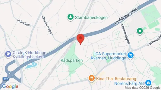 Apartments for rent i Huddinge - kort over placeringen