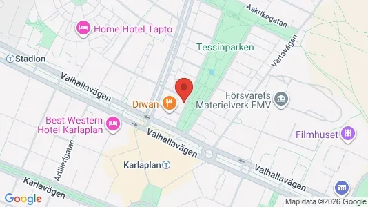 Apartments for rent i Gärdet/Djurgården - kort over placeringen