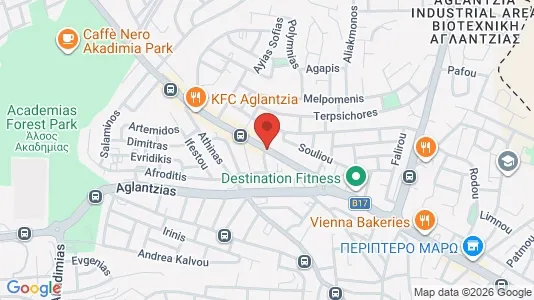 Apartments for rent i Nicosia Aglantzia - kort over placeringen