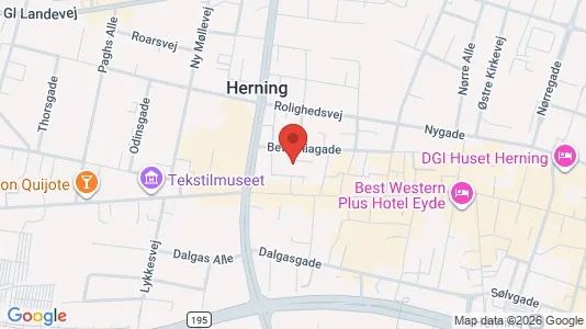 Apartments for rent i Herning - kort over placeringen
