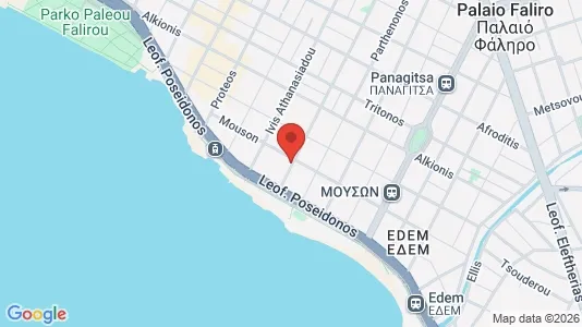 Apartments for rent i Palaio Faliro - kort over placeringen