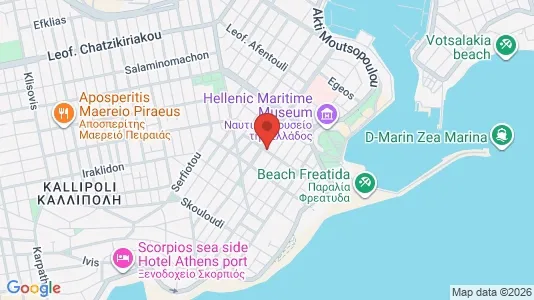 Apartments for rent i Piraeus - kort over placeringen