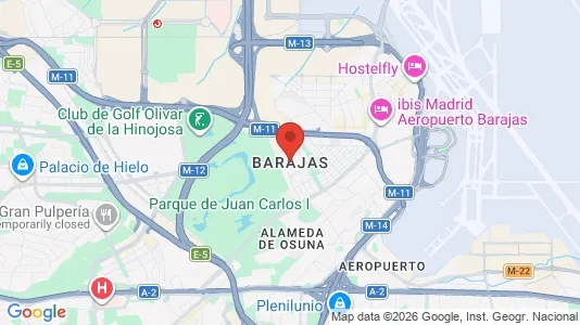 Apartments for rent i Madrid Barajas - kort over placeringen