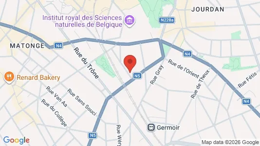 Apartments for rent i Brussels Elsene - kort over placeringen