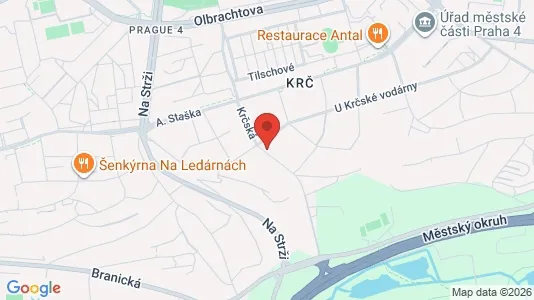 Apartments for rent i Prague 4 - kort over placeringen