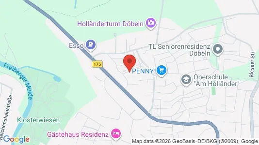 Apartments for rent i Central Saxony - kort over placeringen