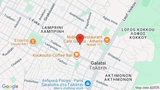 Apartments for rent i Galatsi - kort over placeringen
