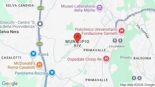 Apartments for rent i Roma Municipio XIV – Monte Mario - kort over placeringen