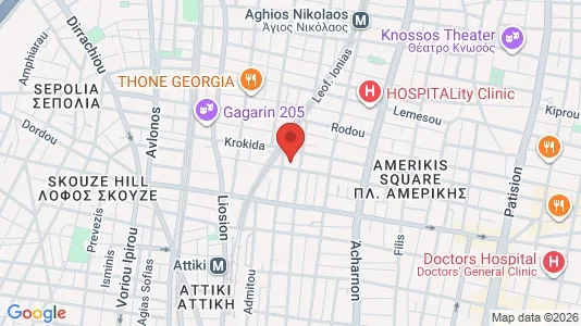 Apartments for rent i Athens Agios Nikolaos - kort over placeringen