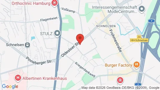 Apartments for rent i Hamburg Eimsbuttel - kort over placeringen