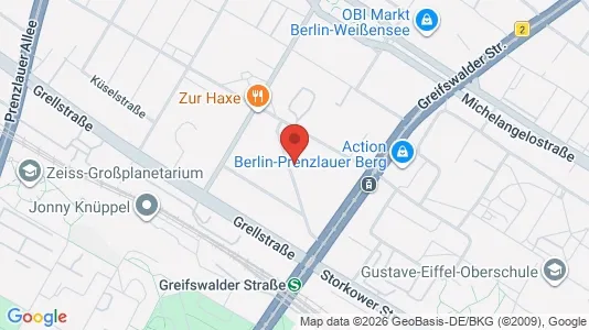 Apartments for rent i Berlin Pankow - kort over placeringen