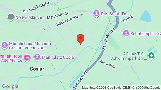 Apartments for rent i Goslar - kort over placeringen
