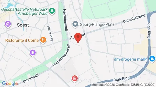 Apartments for rent i Soest - kort over placeringen