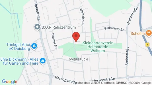 Apartments for rent i Duisburg - kort over placeringen