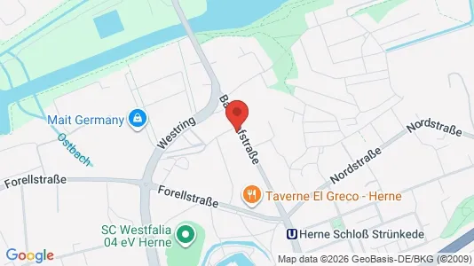 Apartments for rent i Herne - kort over placeringen