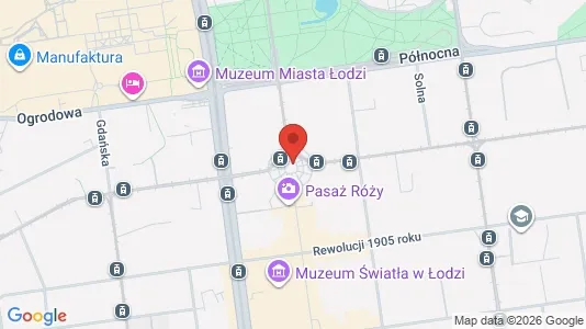 Apartments for rent i Łódź - kort over placeringen