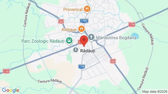 Apartments for rent i Rădăuţi - kort over placeringen