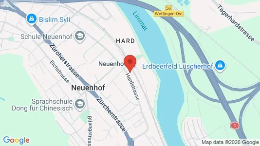 Apartments for rent i Baden - kort over placeringen