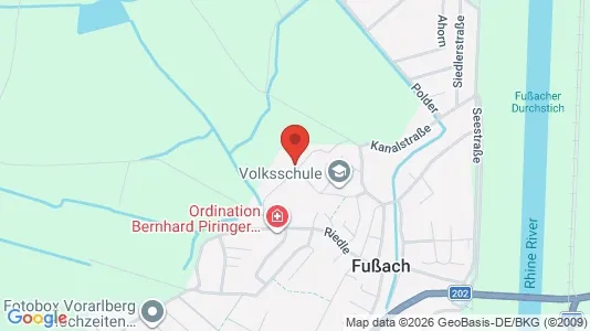 Apartments for rent i Fußach - kort over placeringen