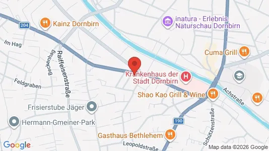 Apartments for rent i Dornbirn - kort over placeringen
