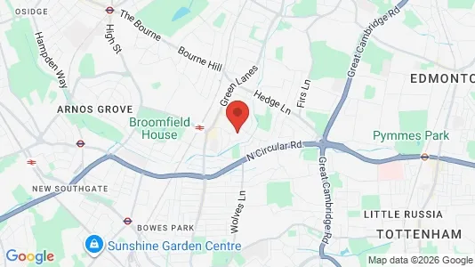 Apartments for rent i London N13 - kort over placeringen