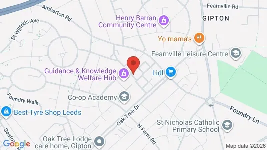 Apartments for rent i Leeds - West Yorkshire - kort over placeringen