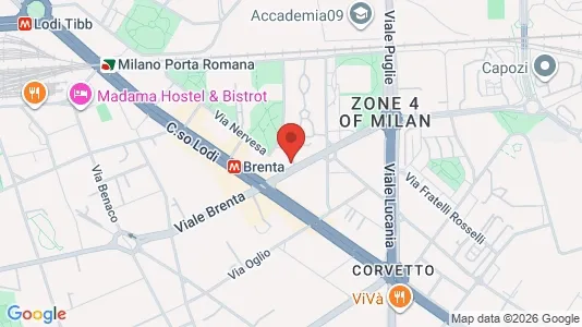 Rooms for rent i Milano Zona 5 - Vigentino, Chiaravalle, Gratosoglio - kort over placeringen