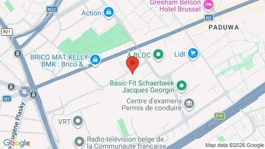Apartments for rent i Brussels Schaarbeek - kort over placeringen