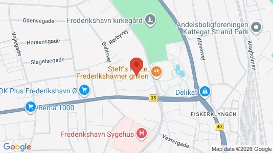 Apartments for rent i Frederikshavn - kort over placeringen