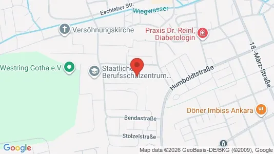 Apartments for rent i Gotha - kort over placeringen