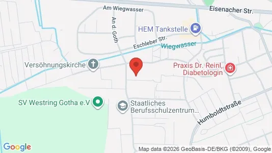 Apartments for rent i Gotha - kort over placeringen