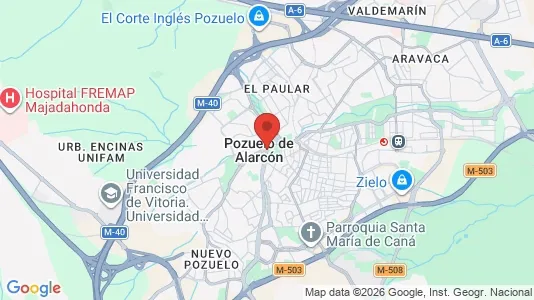 Apartments for rent i Pozuelo - kort over placeringen