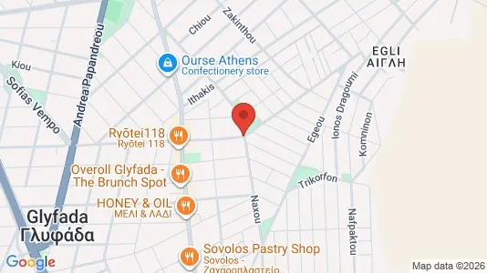 Apartments for rent i Glyfada - kort over placeringen