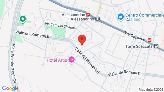 Apartments for rent i Roma Municipio V – Prenestino/Centocelle - kort over placeringen
