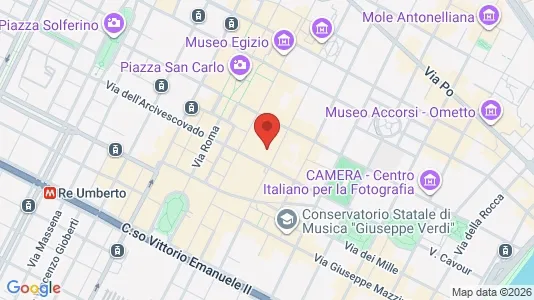 Apartments for rent i Turin - kort over placeringen